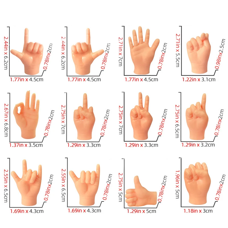 แมวตลก Interactive Gesture ของเล่น Mini Teasing Cat Finger มนุษย์ปลอมถุงมือสัตว์เลี้ยงของเล่นอุปกรณ์ Creative Pet Cat Teasing ของเล่น