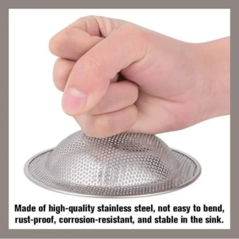 Kitchen Sink Stainless Steel Strainer Bathroom Floor Drain Stainless Steel Sink Sewer Strainer Kitchen Sink Accessories