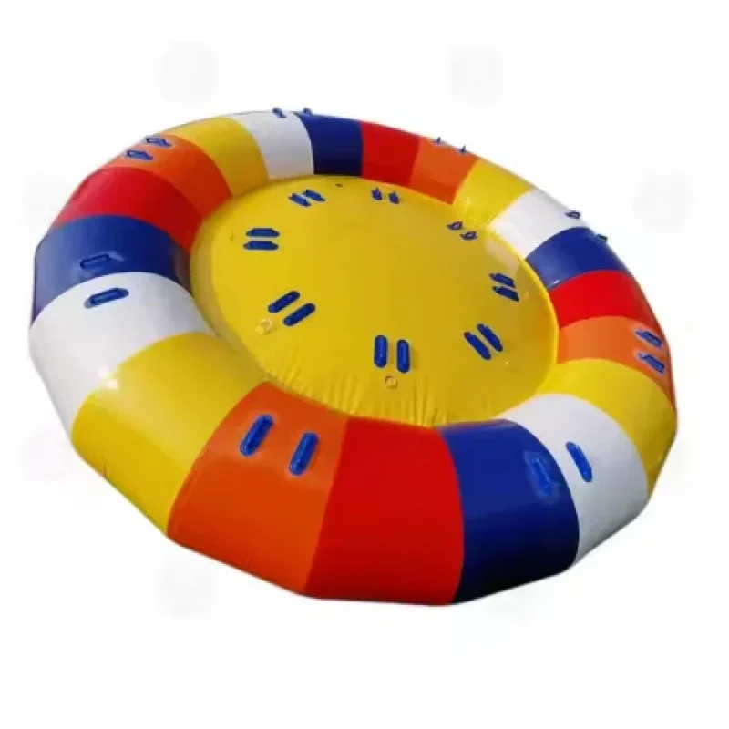 Inflatle banana boat, suing on sea, flying fish, spinning gyroscope