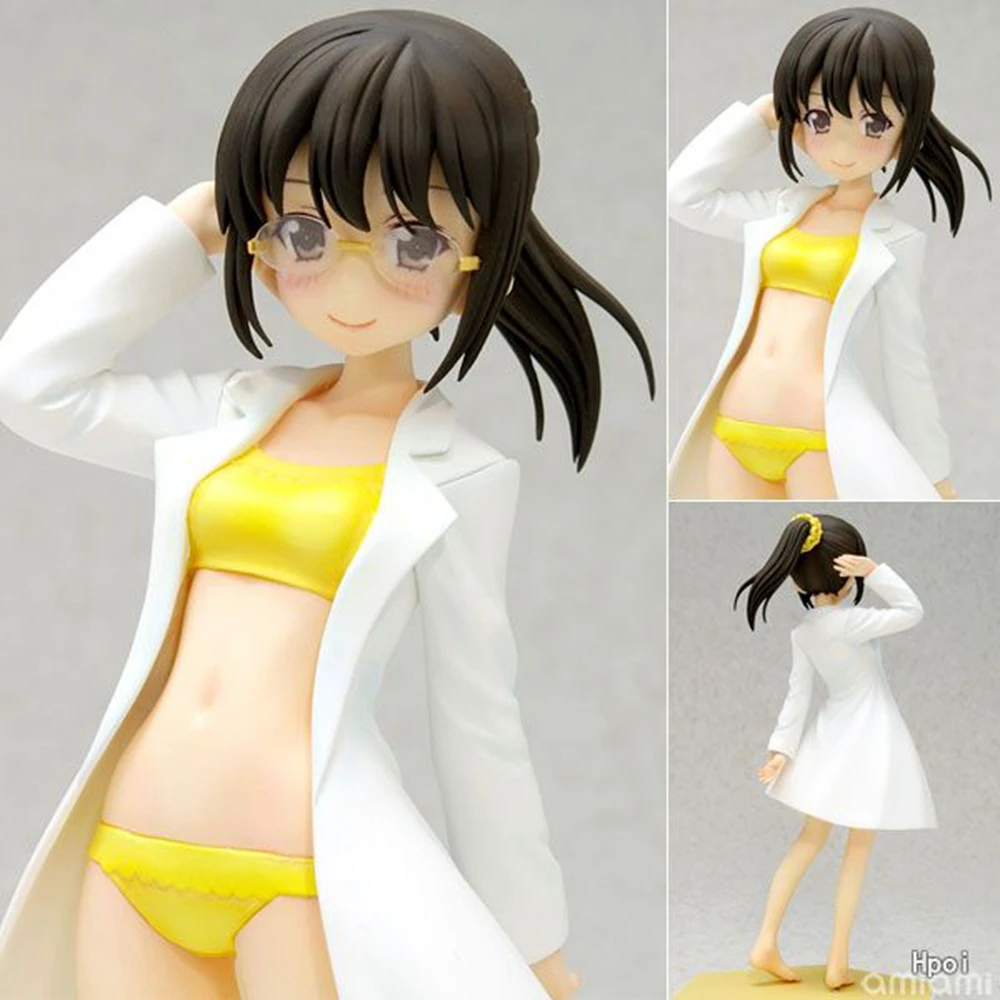 16CM Anime Boku wa Tomodachi ga Sukunai Shiguma Rika Figurka Beach Queens 1/10 Strój kąpielowy ver Model Zabawka Lalka Aciton Kolekcja Prezent