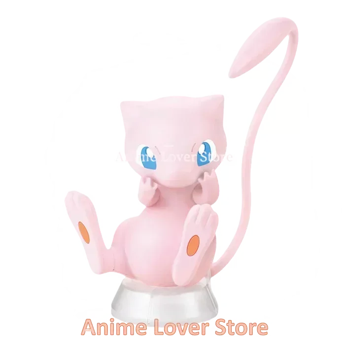 Bandai Original Pokemon Mew 02 Anime Action Figure Simple Assembly Model Toys for Kids Gift Collectible Model Ornaments