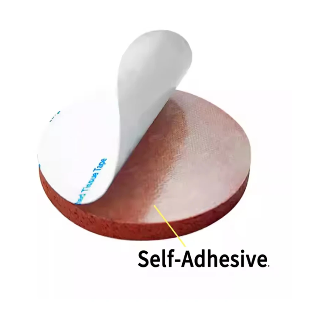 10Pcs Dia 15mm-150mm Self-Adhesive Foam Silicone Pad Thickn 6/8/10mm Red Adhesive Solid Round Pad Resistant To High Temperature