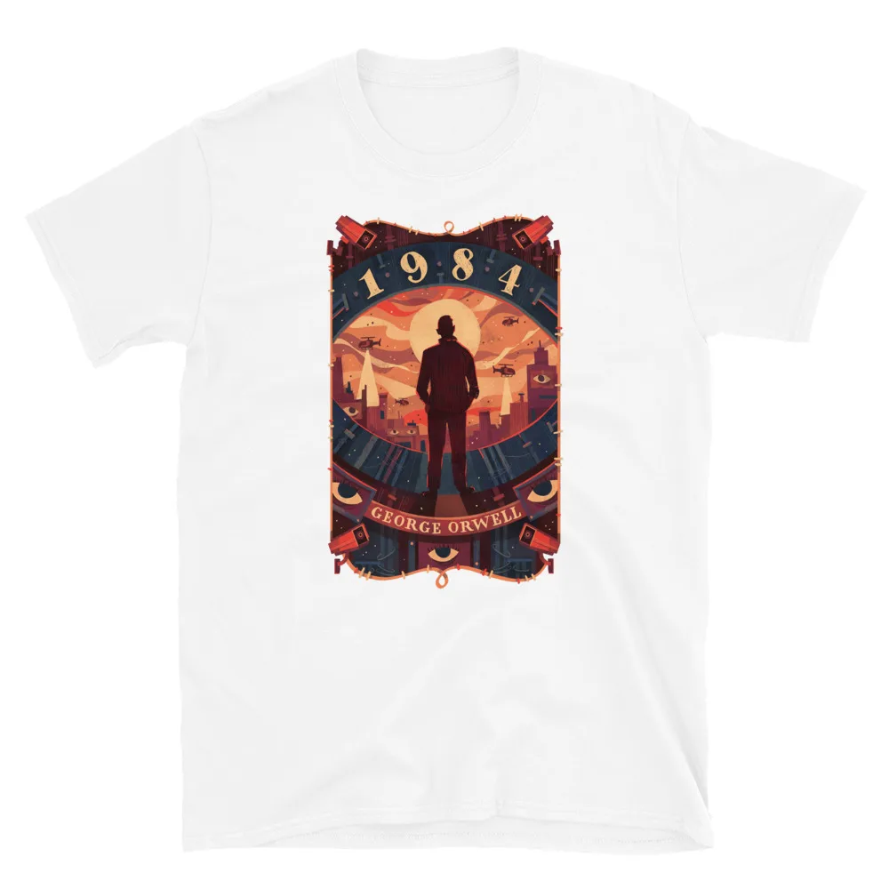 

George Orwell 1984 Big Brother Dystopia Printed T-Shirt