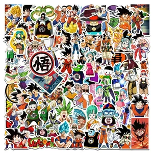 Anime Naruto und Dragon Ball Z Sticker, Demon Slayer, Hunter X, Graffiti, DIY, Gepäck, Laptop, Skate, Telefon, Aufkleber, Spielzeug, 100pcs 8 Hauptdragverkaufskap - №4