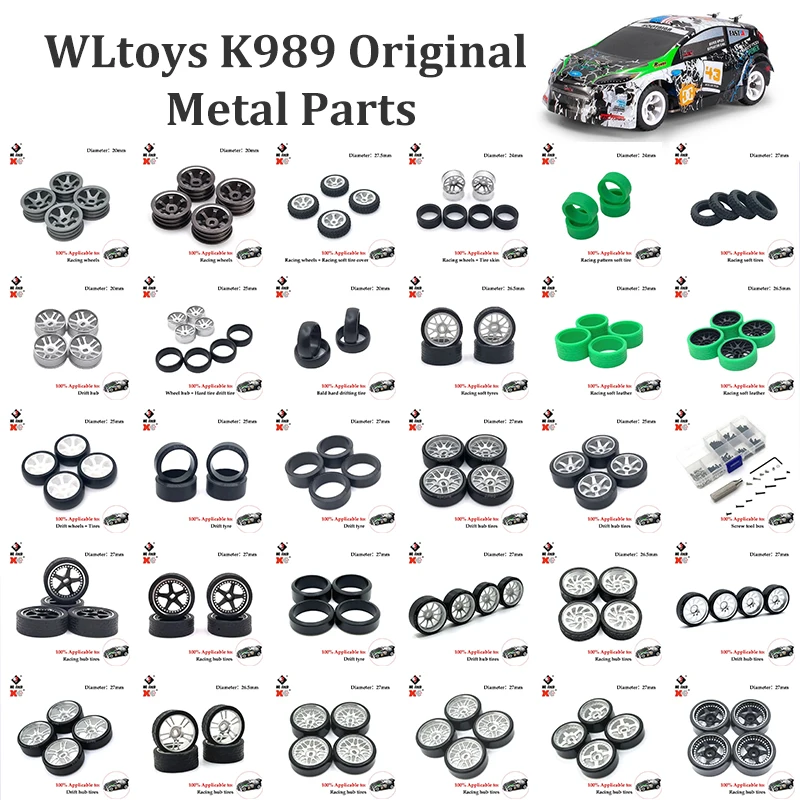 

Wltoys 1 28 K989 K969 284131 Electric Toy Car Upgrade Parts and Accessories Compatible with Hard Drift Wheels and Tires