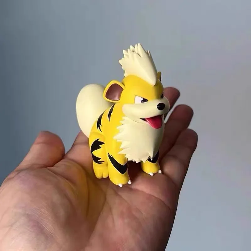 Pokemon Anime Figure Kawaii Growlithe 8cm Action Figure Decoration Dolls Children Toys GK Statue Collectible Ornament Boy Gifts