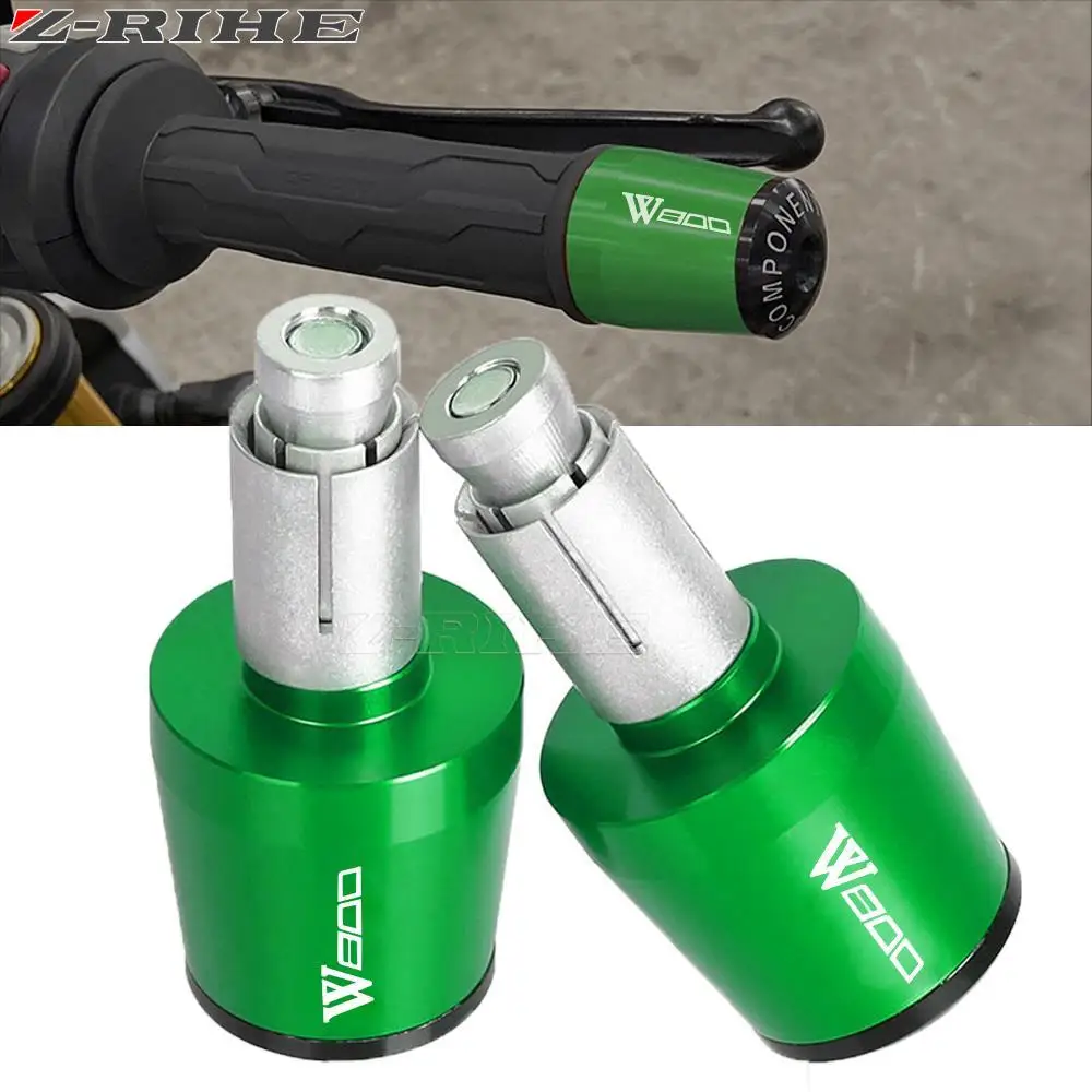 

W 800 Handle Bar Ends 7/8''22MM Handlebar Grips Cap Anti Vibration Silder Plug For Kawasaki W800 SE 2012 2013 2014 2015 2016