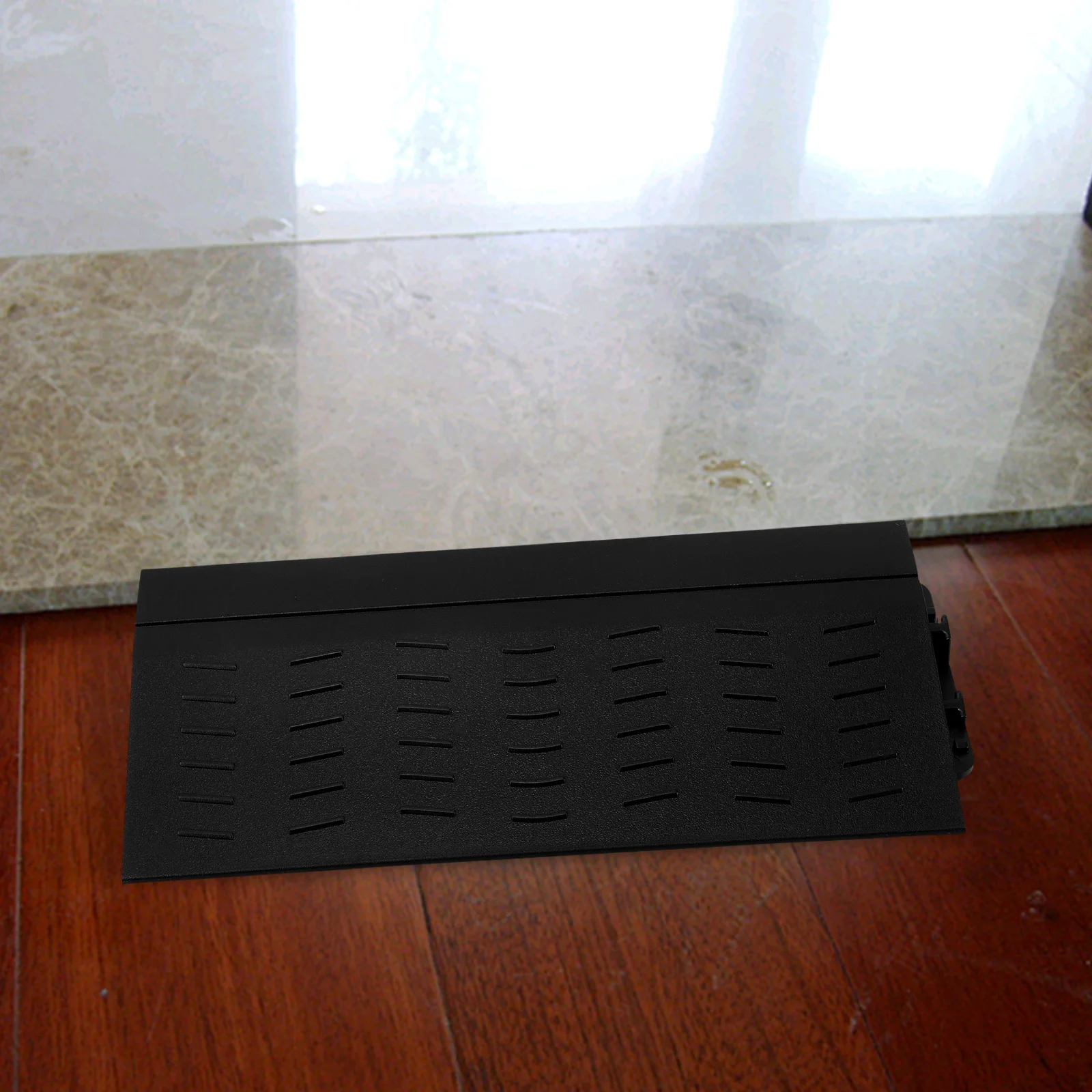 2Pcs Robot Vacuum Incline Mat Heavy Duty Threshold Ramp for Entryways Non-Slip Design Quick Install Robot Vacuum Step Ramp