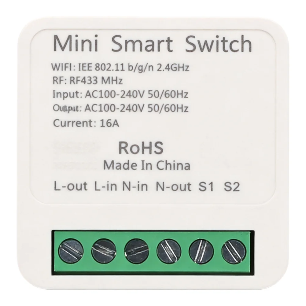 Voice Control Module WiFi RF433 Smart Switch True Remote Control RF433 Remote Included Voice Control Compatible For Tuya Smart