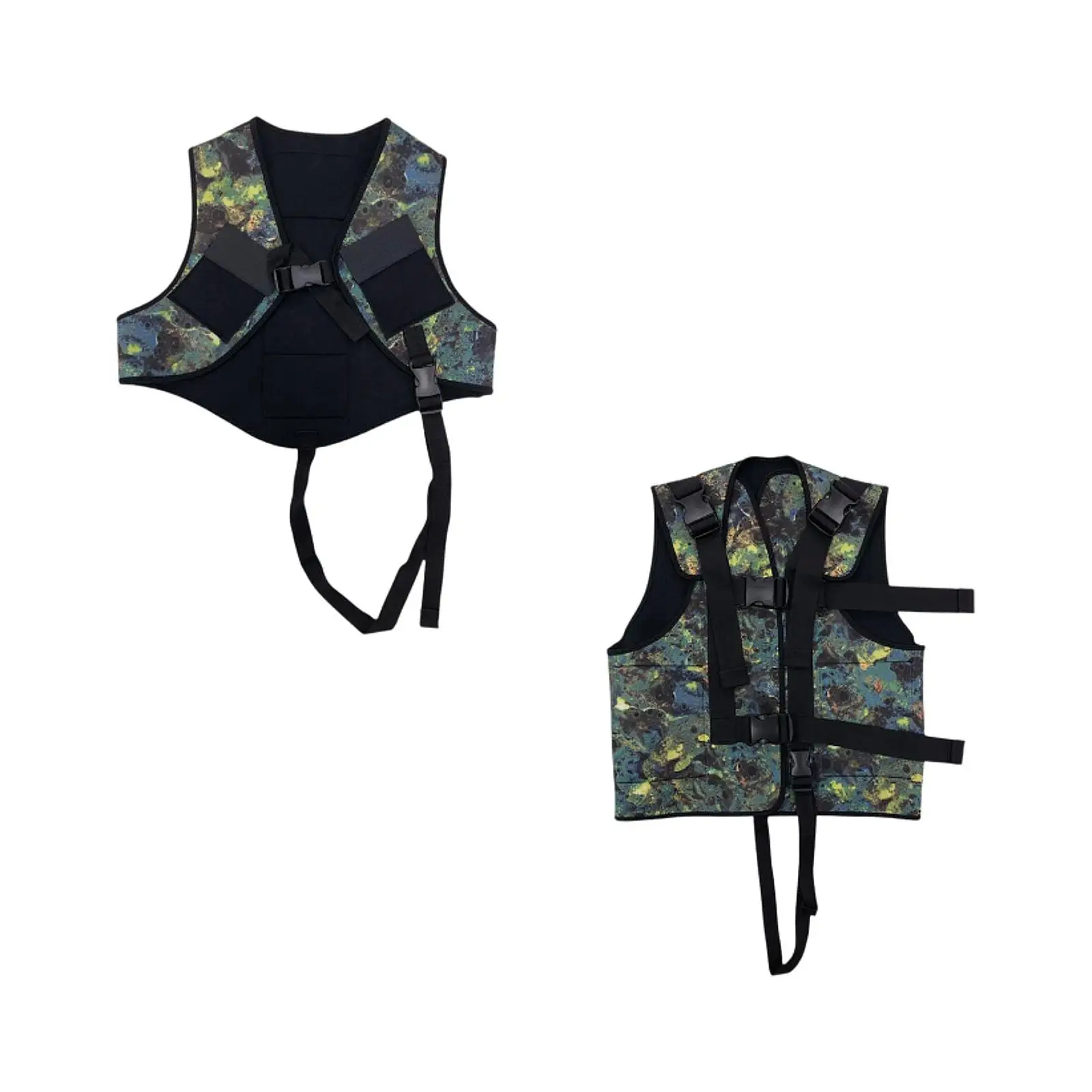 Diving Weight Vest Waistcoat with Quick Release Buckle Snorkeling Freediving Weight Vest 3mm Neoprene for Scuba Spearfishing