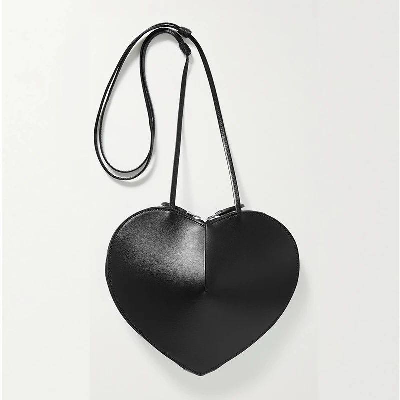 Heart Shaped Messenger Bags For Women European American Luxury Designer Brand Trendy Lady Handbags Purses Shoulder Crossbody Bag