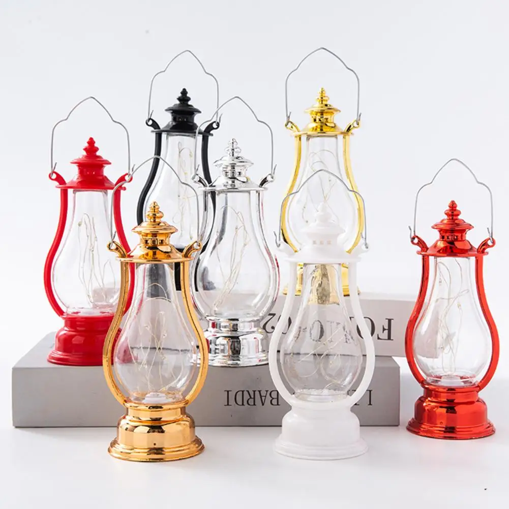 Creative Desktop Lantern  Power Saving High Brightness Electronic Candle Light  Vintage Hanging LED Candle Lamp