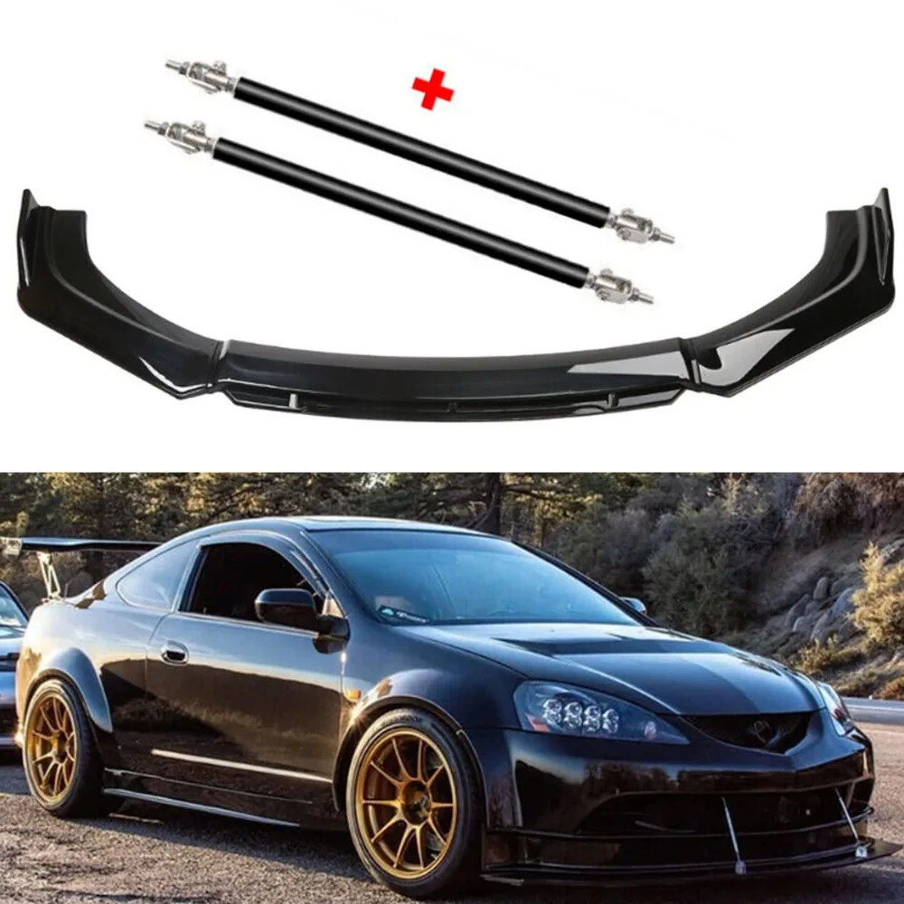 For Acura RSX DC5 2002-2006 Front Bumper Lip Spoiler Splitter BodGlossy Black United States