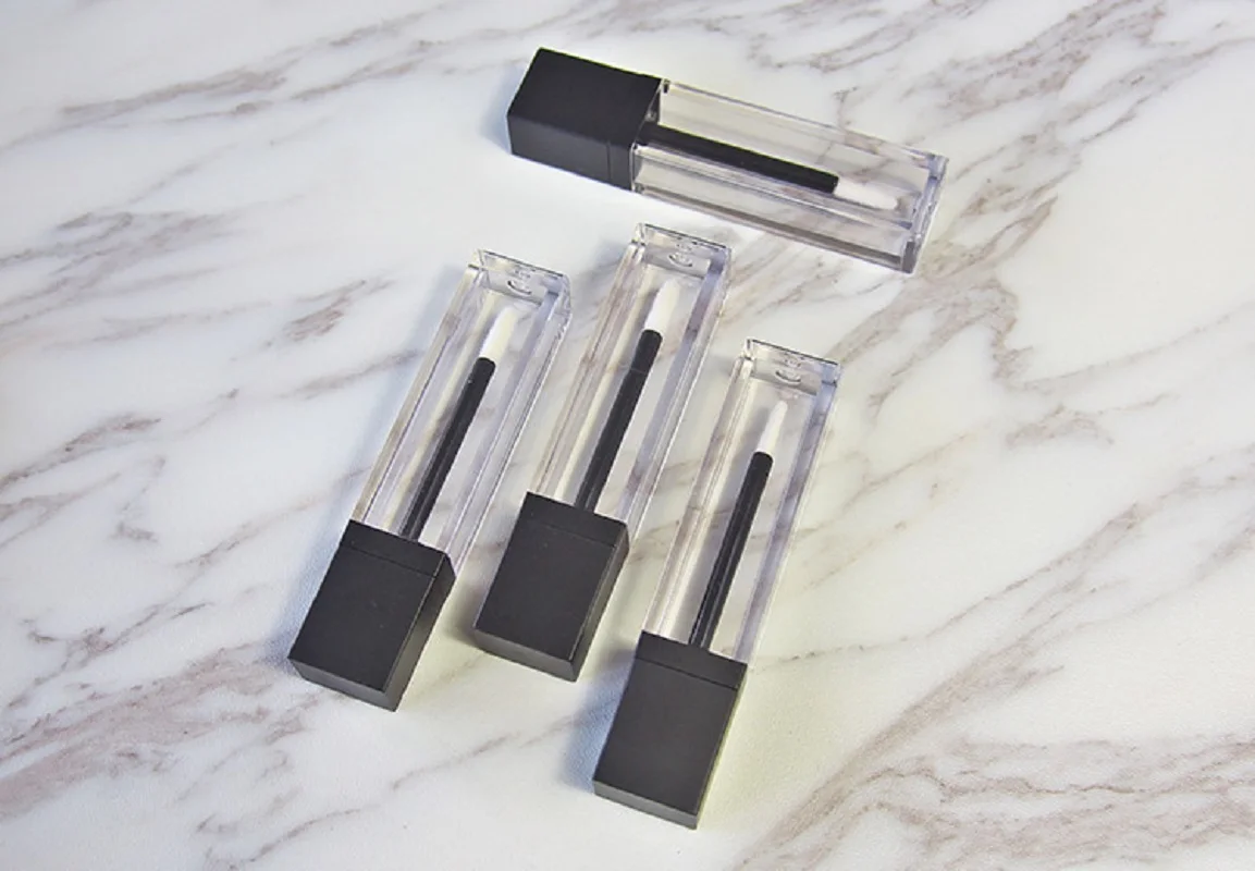 7ml square shape lip tube glosses booster salve conditioner moisture gel essence oil balm honey make up cosmetic  packing