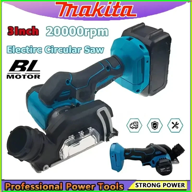 

Аккумуляторная угловая шлифовальная машина Makita, 19500 об/мин, 3 дюйма, для резки плитки, дерева, пластика, совместима с аккумуляторами Makita