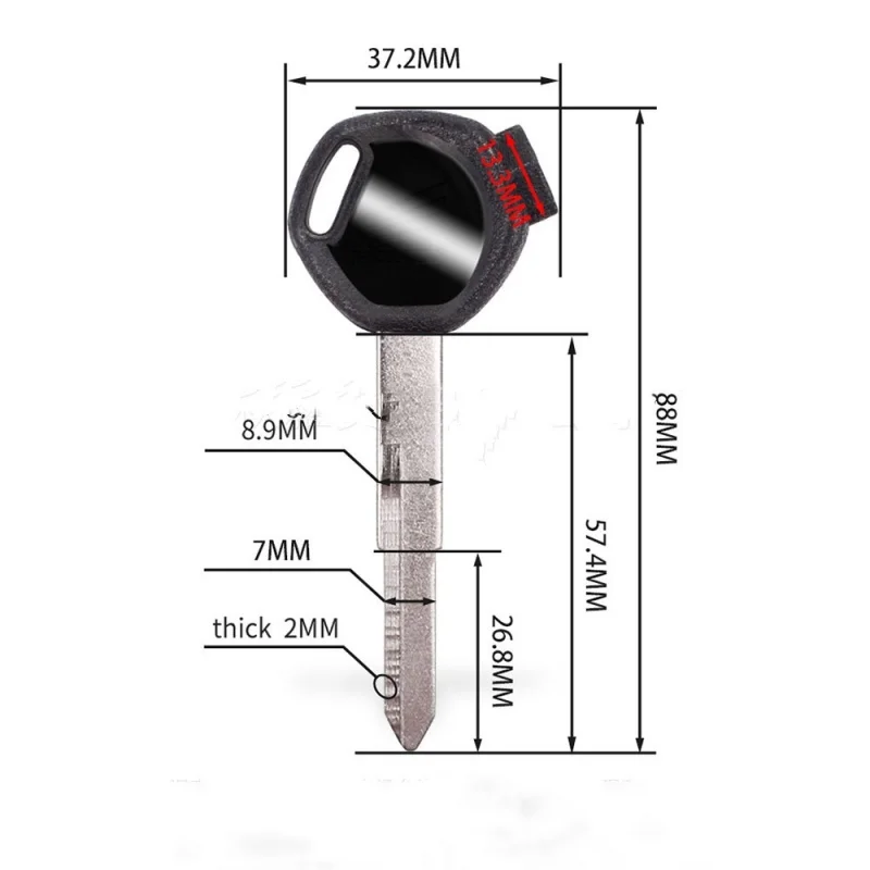 Suitable For Honda New Continental Wuyang Motorcycle Key Embryo/Handle WH100 Joy 125CC God of War SDH150-F