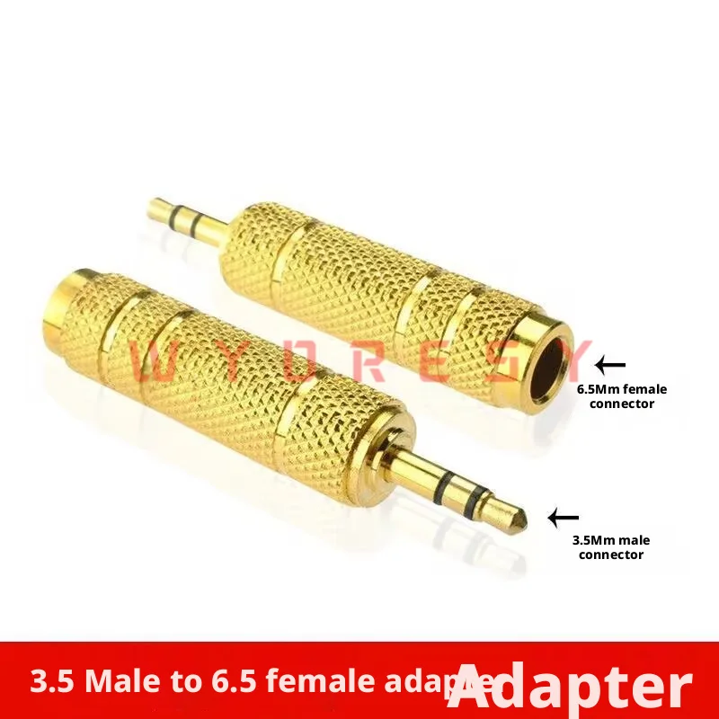WYORESY Audio Adapter for 3.5mm Male to 6.5mm Female Convert audio port for phone computer microphone speaker amp deliver stable