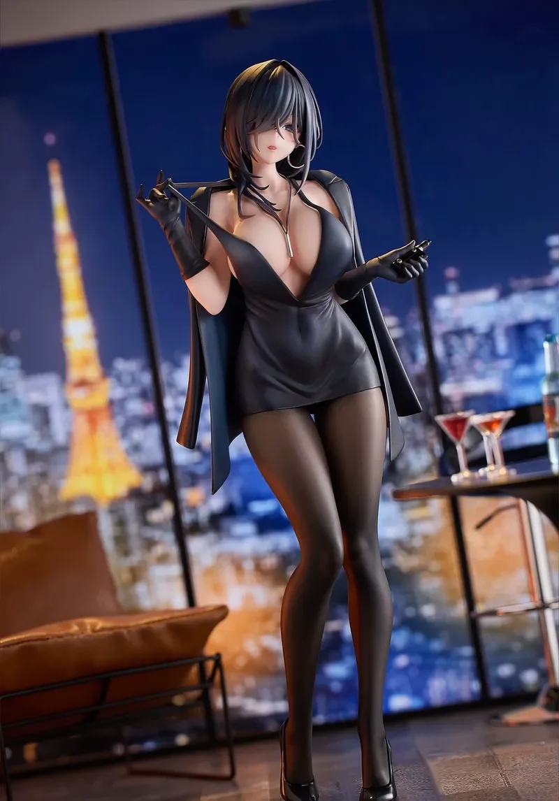 Figura de anime Yokoyama Ishimi Vestido preto Ver. 1/6 figura de ação pvc modelo brinquedos para meninos presentes caixa original em estoque ornamentos