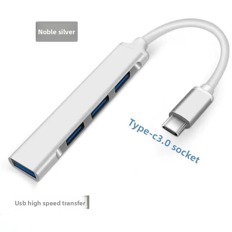 USB 3.0 4-Port Hub - Type-C Expander with 5Gbps Card Reader, Compatible with Laptops & Phones, Laptops & Computers