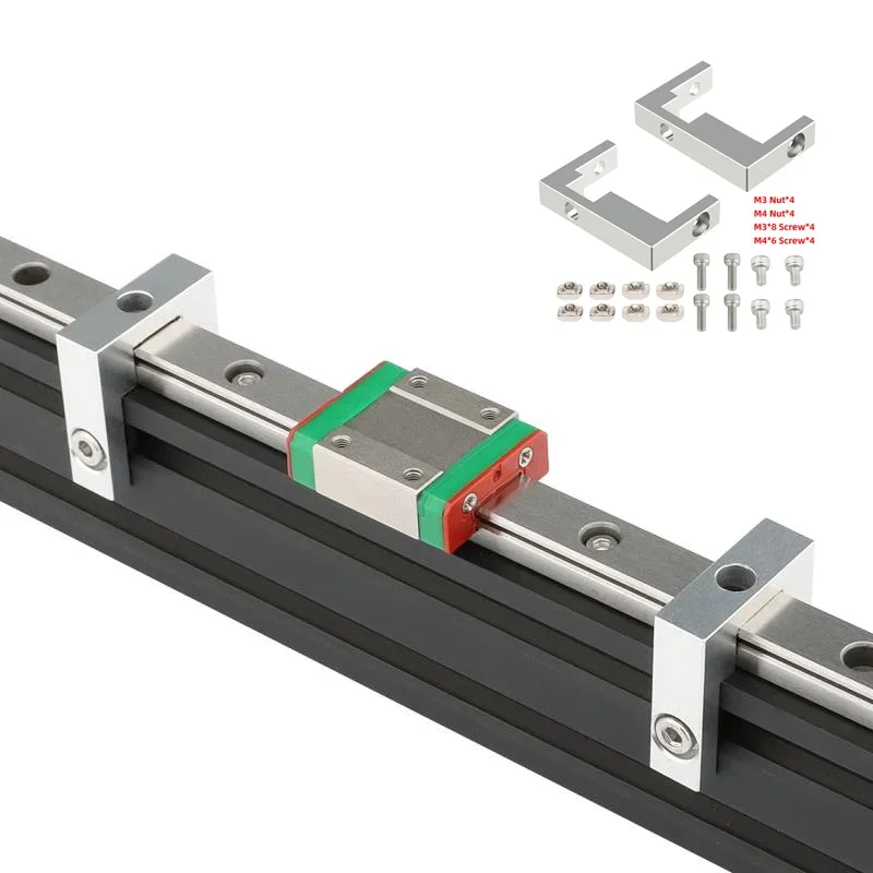 

3D Printer Parts 2020 2040 Aluminum Profile Fixed Block Outline MGN12 Linear Guide Fixed Block With Screw Nut Accessories