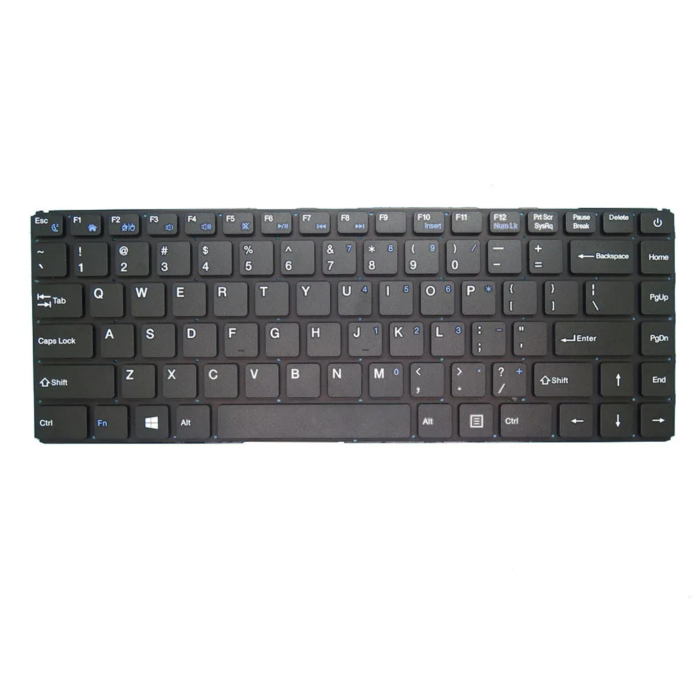Laptop-Tastatur für ODYS myBook PRO14 SE 64 GB Vereinigte Staaten US Neu Schwarz ohne Rahmen