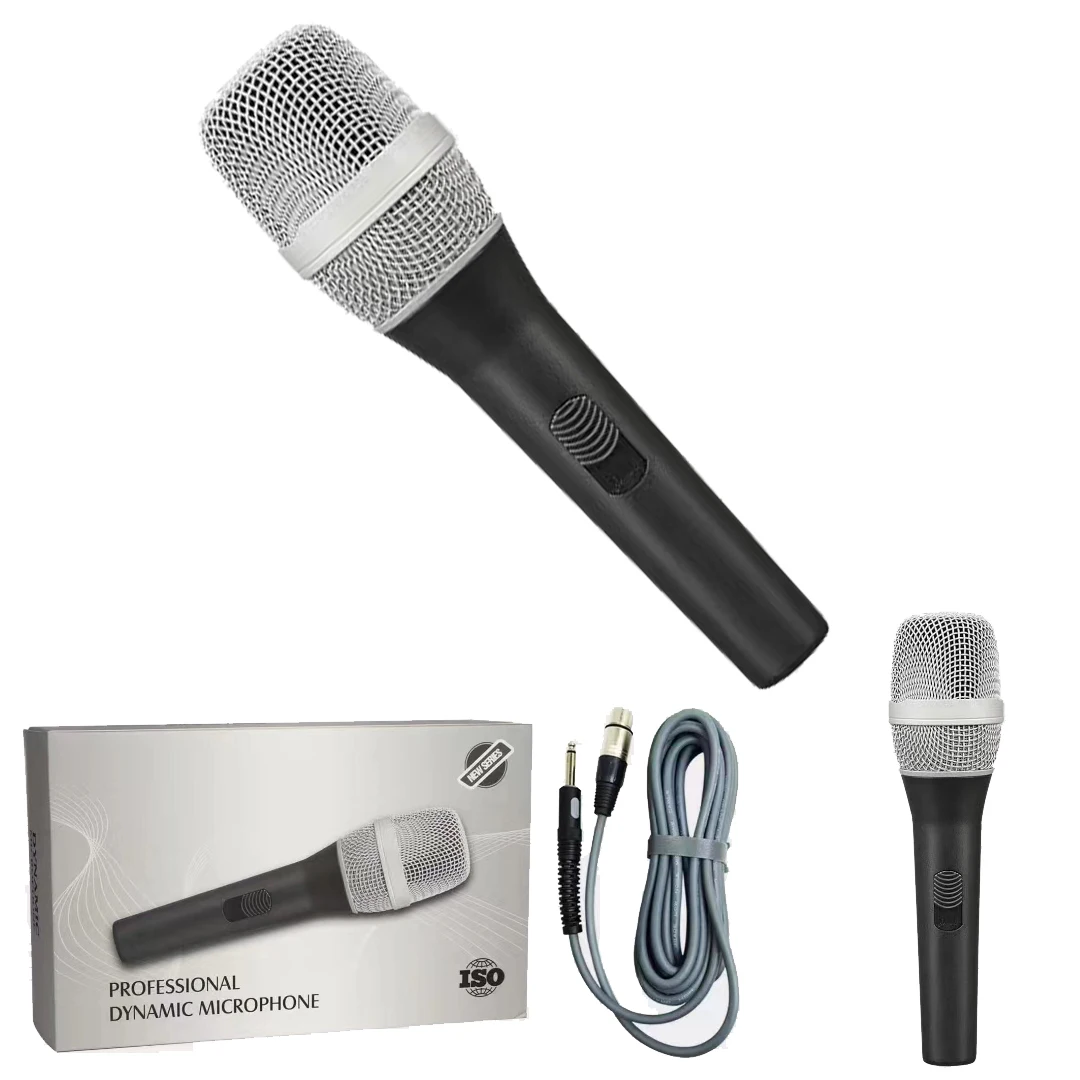 

High-End 6S Cardioid Dynamic Handheld Wired Microphone For Stage Performance DJ Karaoke Sing Recording Strong XLR 6.35 Cable