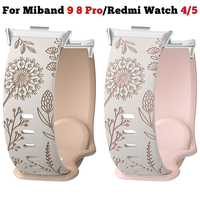 Soft Silicone Watchbands for Redmi watch 5 4 strap WristBand Sport correa Bracelet for Xiaomi Mi band 9pro/8pro  Accessories