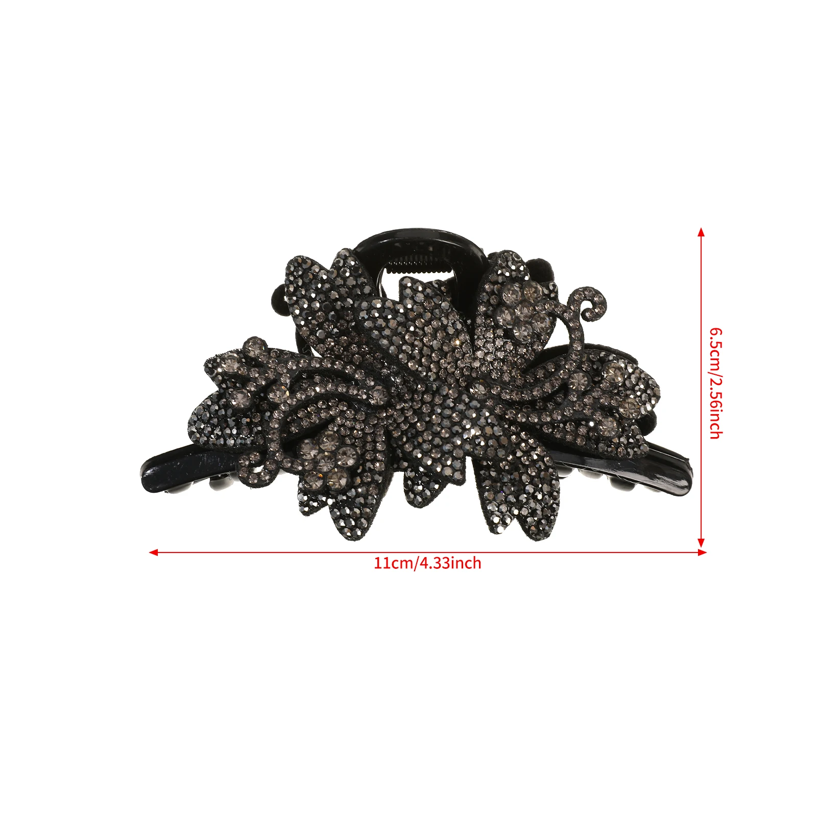 AWAYTR كريستال الشمبانيا بوهينيا مشبك شعر زهور كبيرة النساء كراب المشبك المشابك مشبك شعر القرش كليب إكسسوارات الشعر