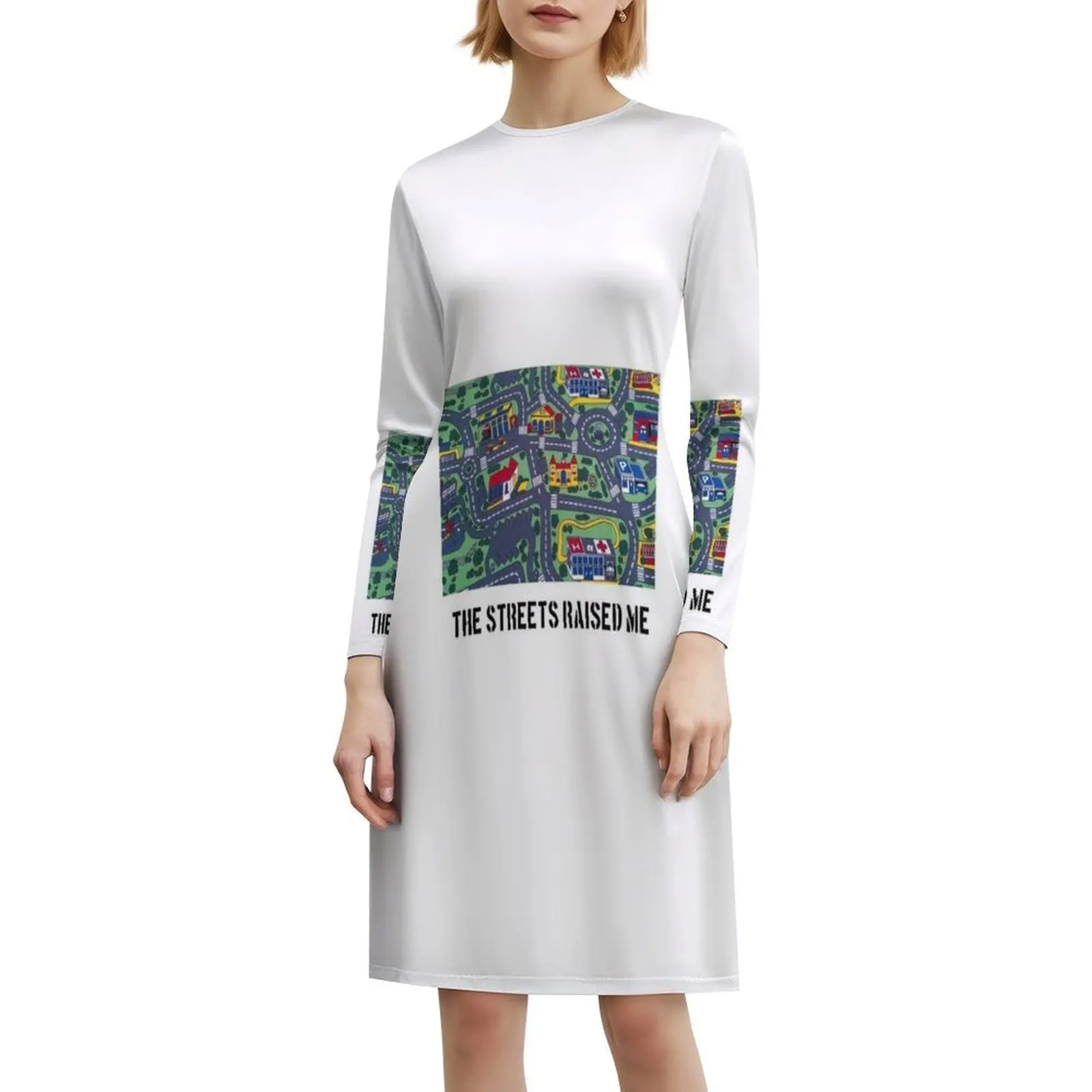 Les rues me lève-moi. Tapis de jeu rétro pour femmes, robe élégante à encolure en cœur, robe de soirée d'été, jouet, jeu rétro