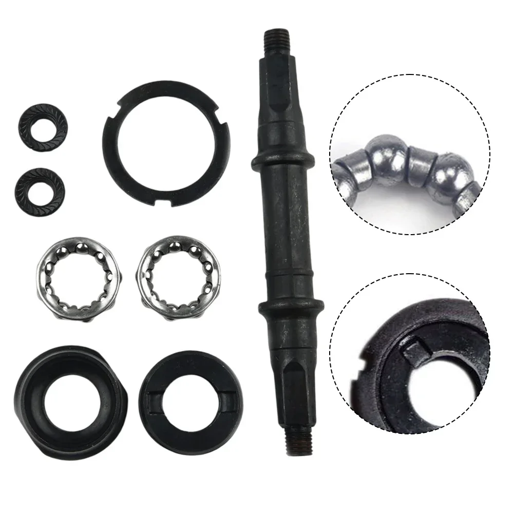 Bicycle Central Axis Square Hole Bottom Bracket Axle Kit  With Bearings Bicycle BB Bearing Extractor Cycling  Accessories ﻿