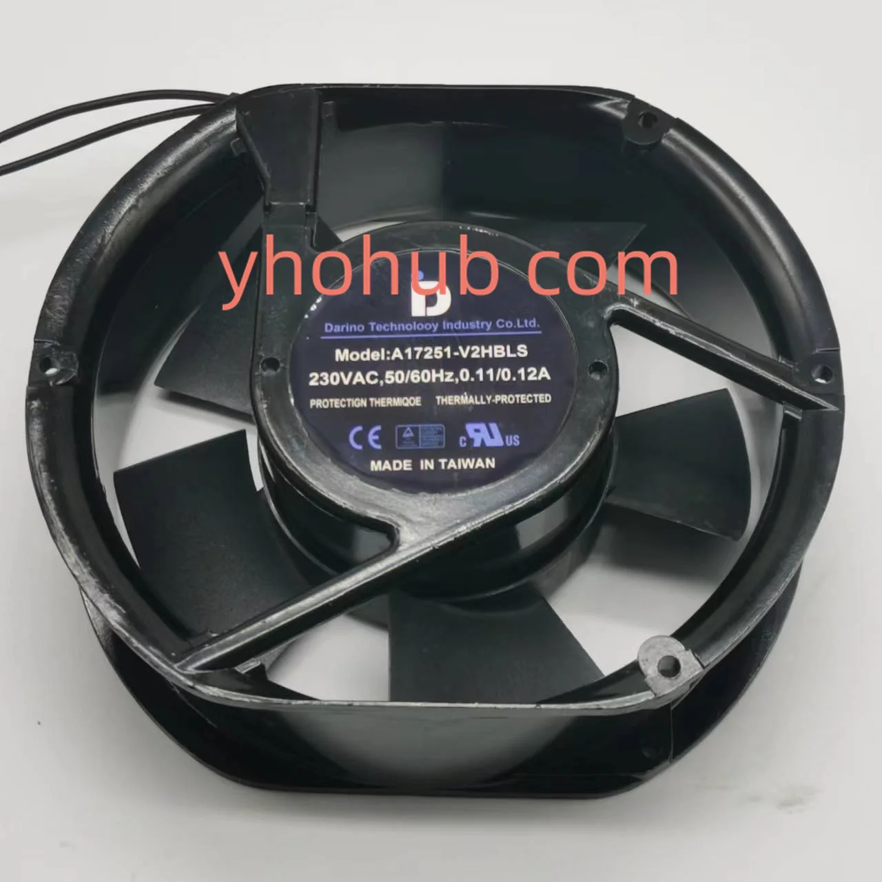 

A17251-V2HBLS AC 230V 0.11/0.12A 172X172X51mm 2-Wire Server Cooling Fan