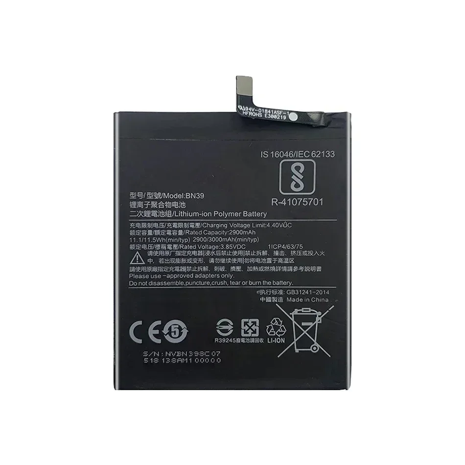 High Quality Phone Replacement Batteries, BN39 BN 39 Battery for Xiaomi Mi Play, MiPlay 4000Mah Bateria + Tools  Warranty