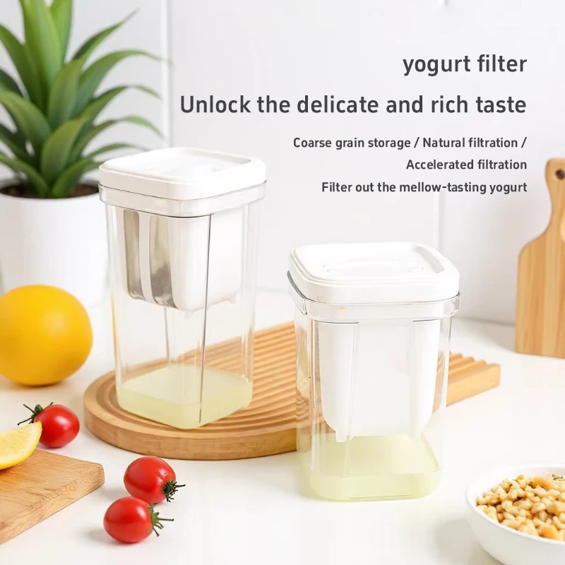 Filtro de Iogurte Doméstico em Aço Inoxidável 304, Tela Filtrante para Iogurte Caseiro Espesso,