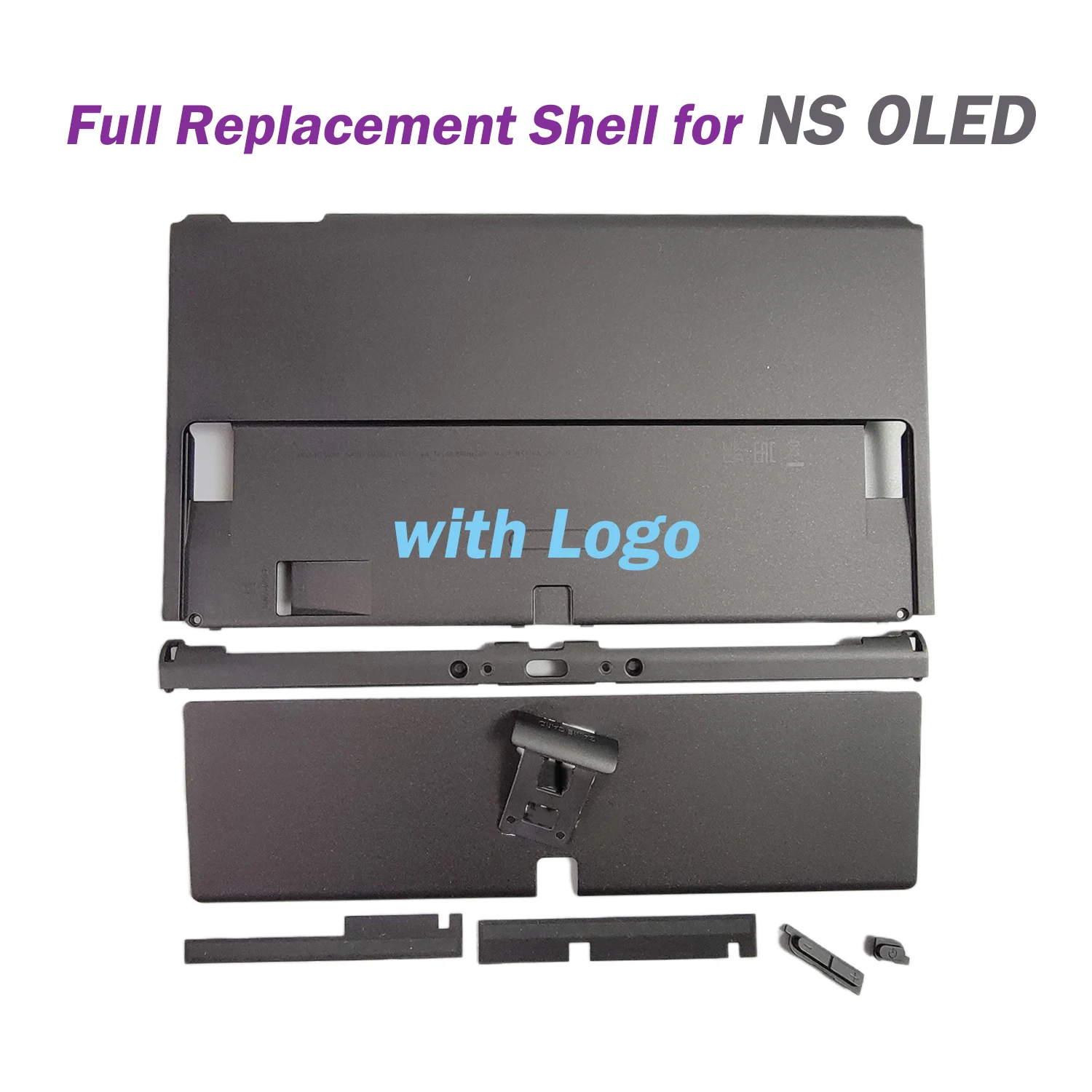

For Switch OLED Back Shell Replacement Shell Back Cover Dust Net Bracket for NS OLED Host Shell Repair Parts