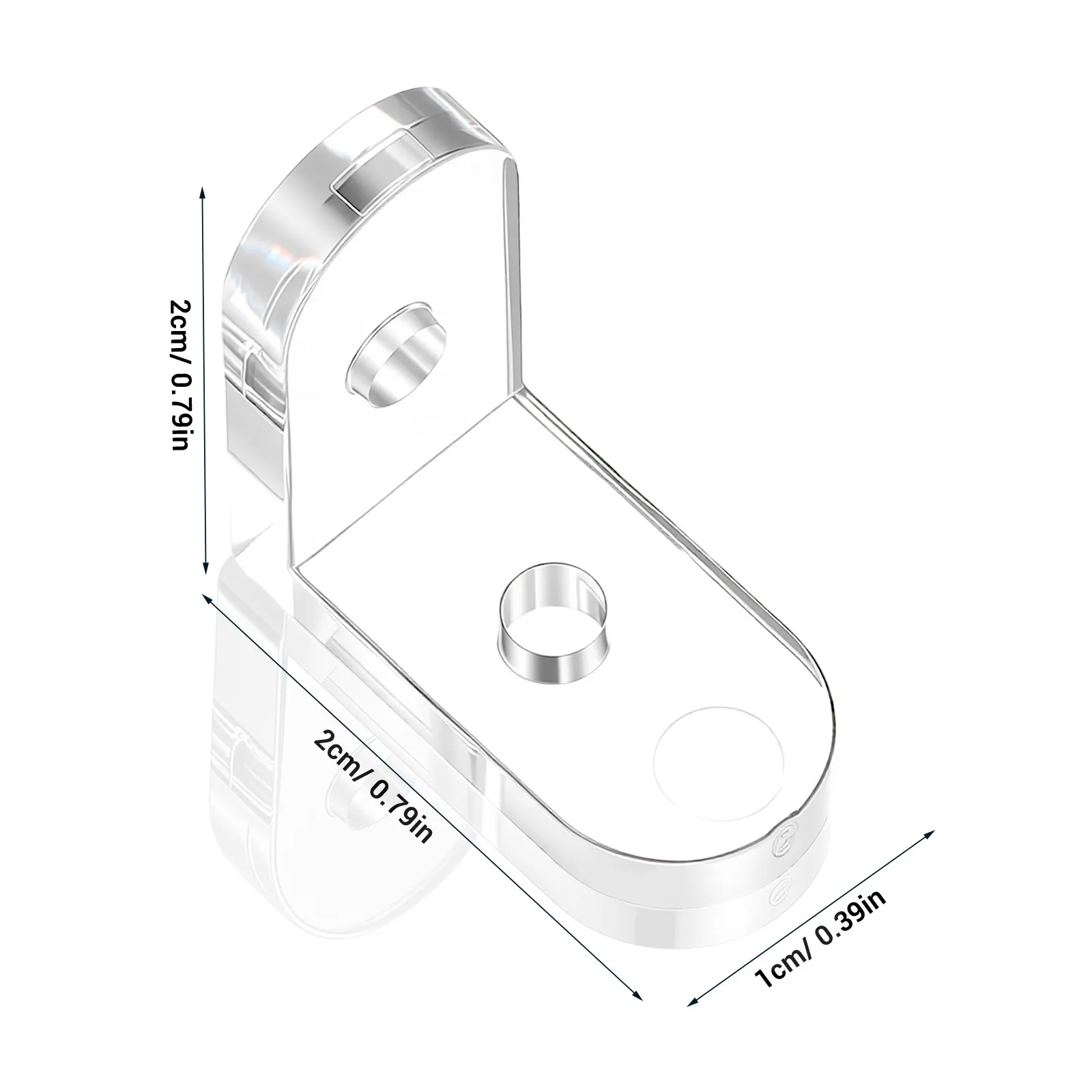 15Pcs Acrylic Clear Corner Brackets Fixed Buckle Transparent L Braces for Display Boxes Seamless Secure Angle Connectors