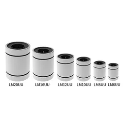 10pcs LM8 LM8UU LM3UU LM10UU LM16UU LM6UU LM12UU LM14UU Linear Bushing 8mm CNC Linear Bearings for Rods Rail Linear Shaft Parts