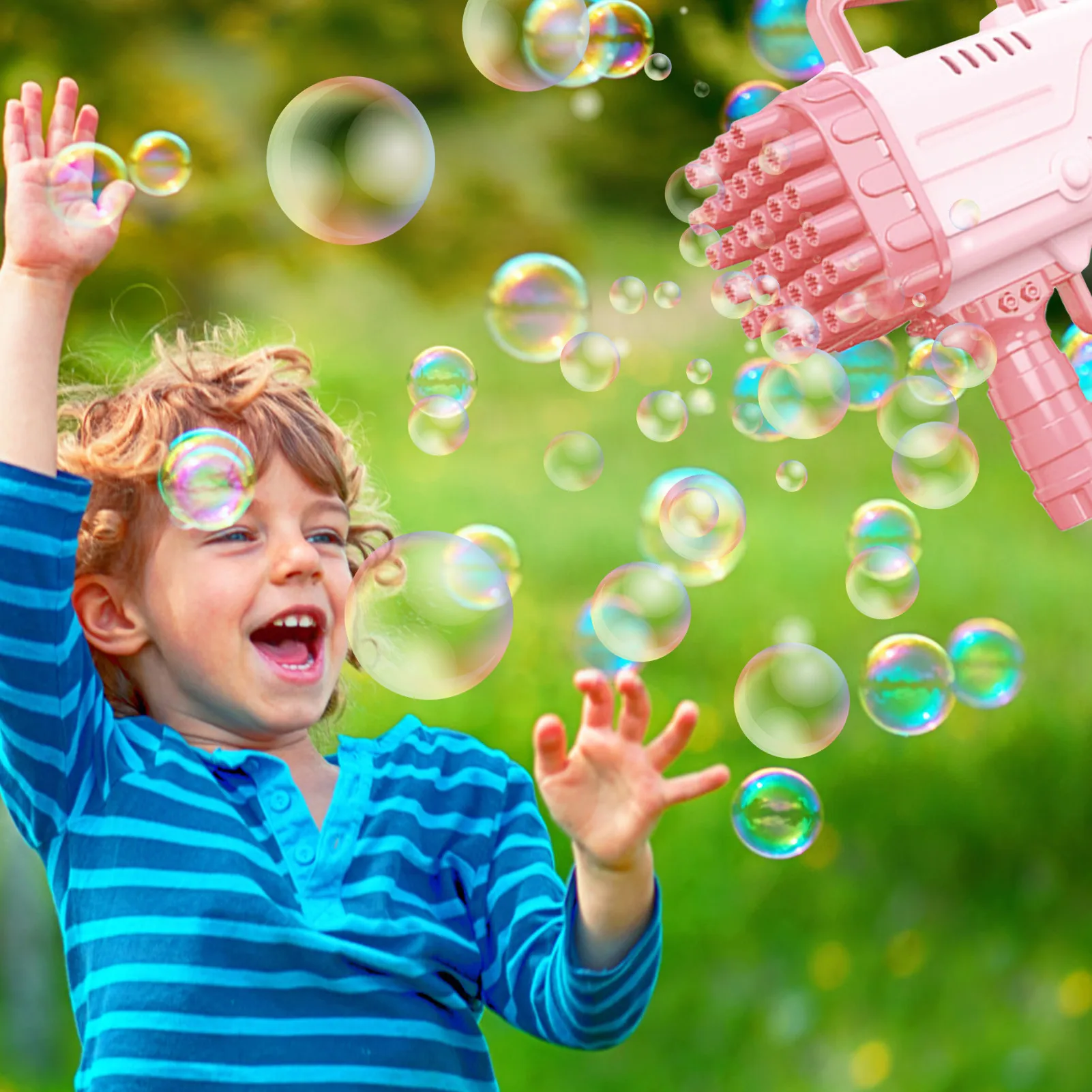 Fusée Flèche Pistolets À Bulles Fusée Flèche Pistolets À Bulles À Bulles Souffleur Machine Gatling-Machine À Bulles Cadeau Pour les Enfants Et Les Tout-petits