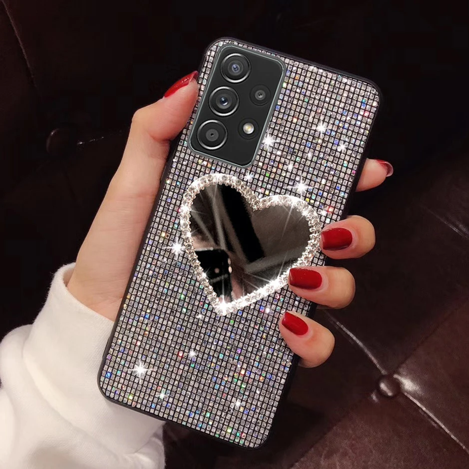 Diamond Mirror phone case For Huawei P30 Pro P40 Lite Y6 Y7 Y9 Y9S Smart 2019 Hard Glitter Cover P30lite p20 p30p p40p psmartz