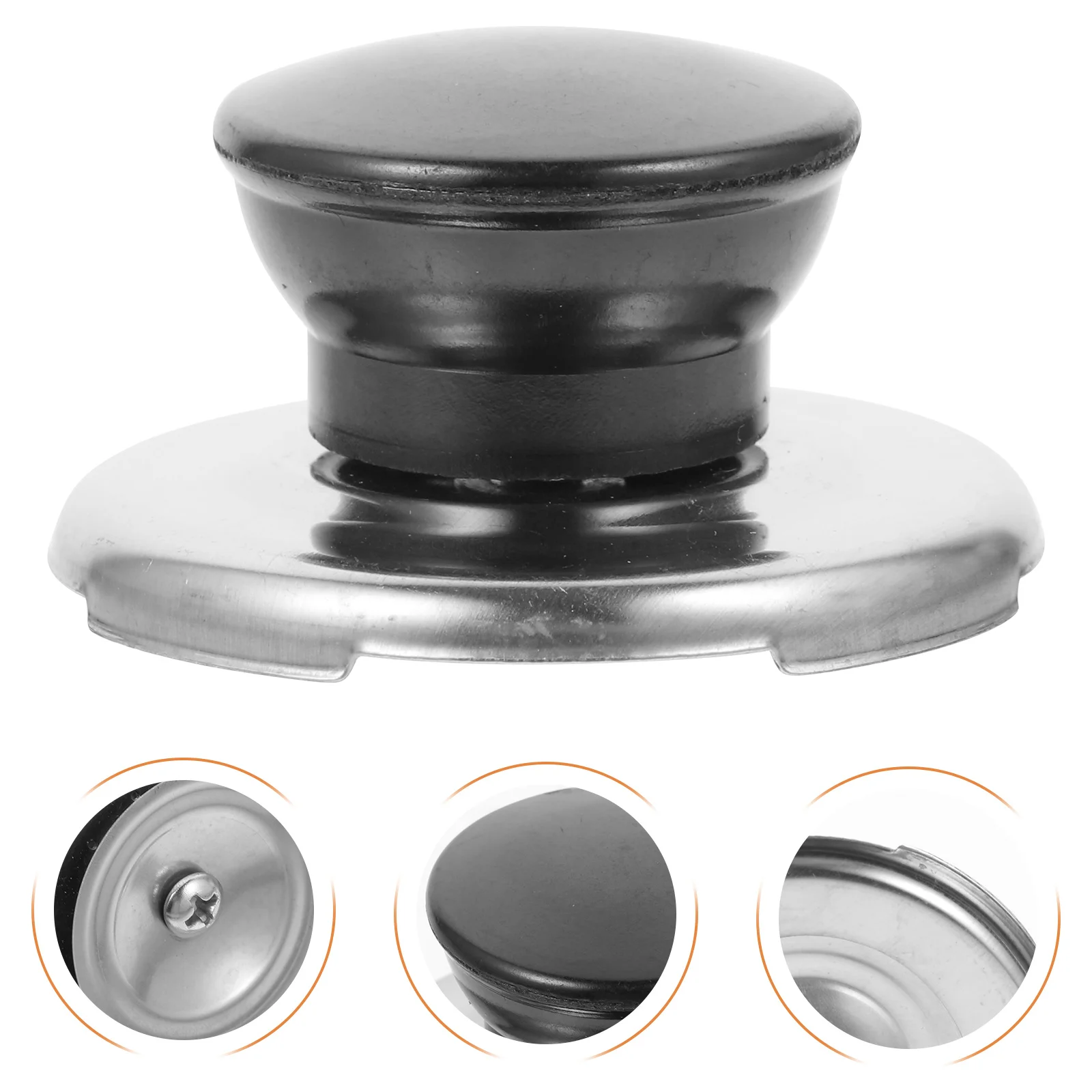 

Teakettle Lid Knob with Whistle Stainless Steel Cover Handle for Boil Water Heating Kettle Replacement Siren Function Upgrade