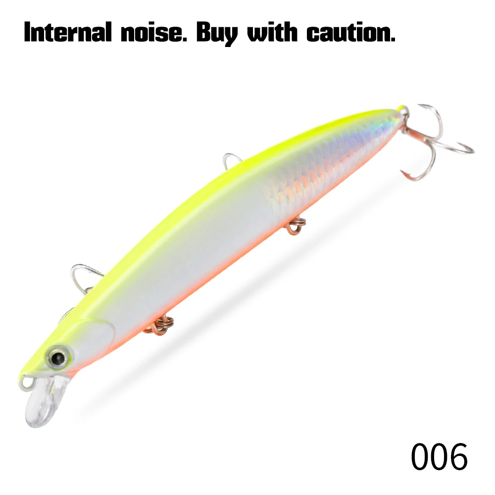 Hunthouse Floating Minnow Angelköder Sound Edition Hartköder 125mm 20g Weitwurf-Wobbler Jerkbit für Hecht- und Barschangeln