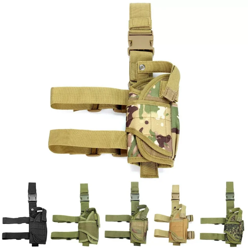Universal Tactical Leg Holster Quick Release Buckle Waist Tactical Leg Holster for Outdoor Tactical Game Outdoor Carry Accessory