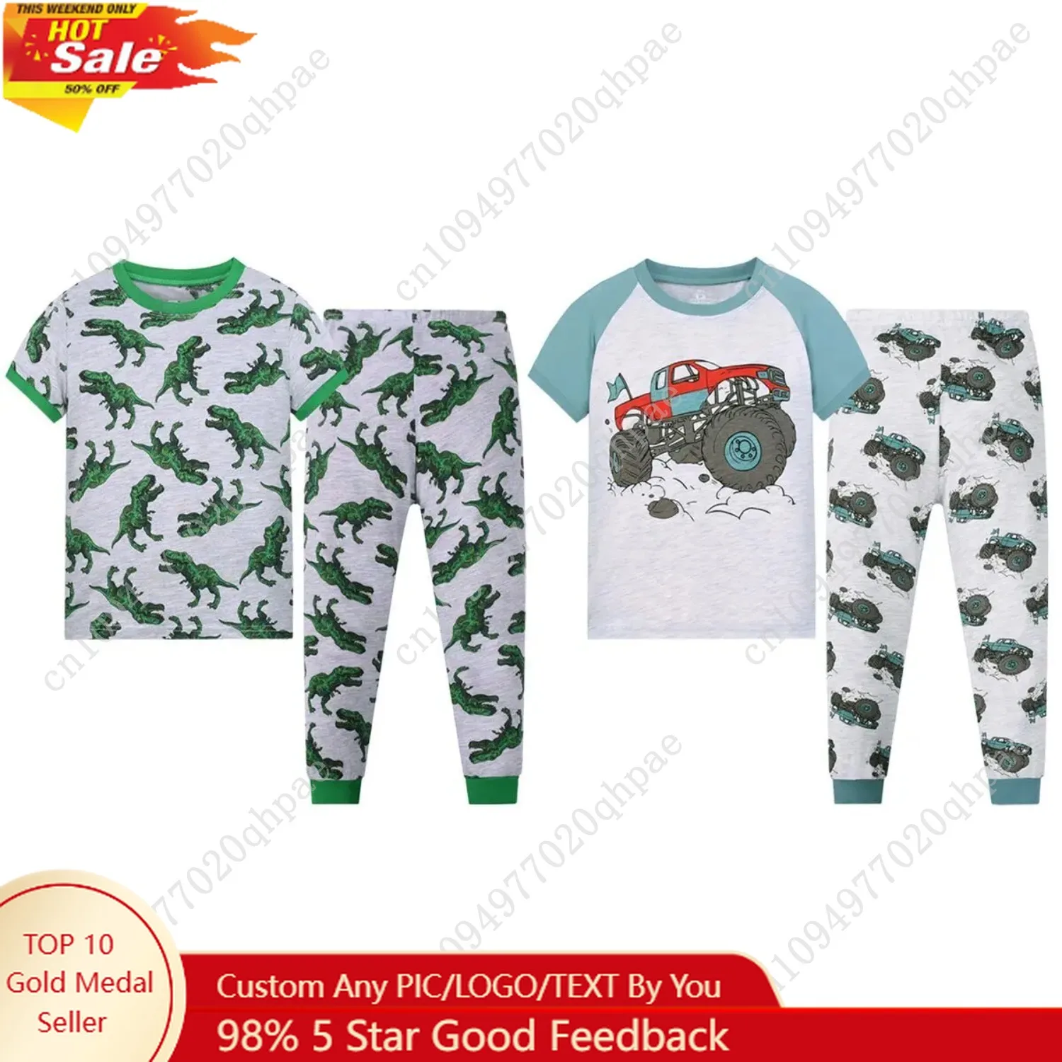 Pigiama estivo da ragazzo imposta pigiama corto