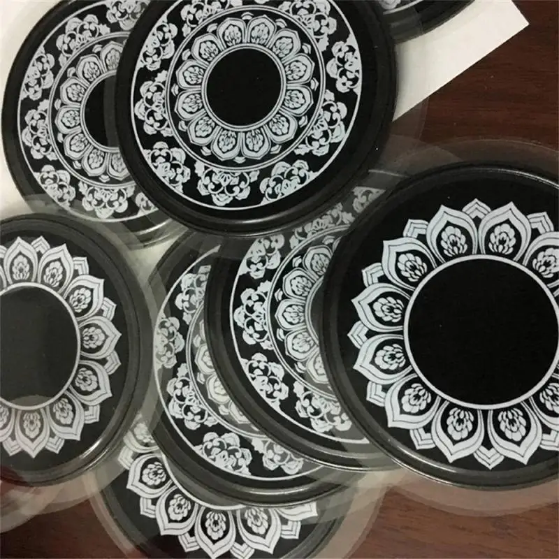 Car Water Cup Pad Lotus Pattern Practical Lovely Portable Durable Car Interior Accessories Anti-skid Cup Holders Universal