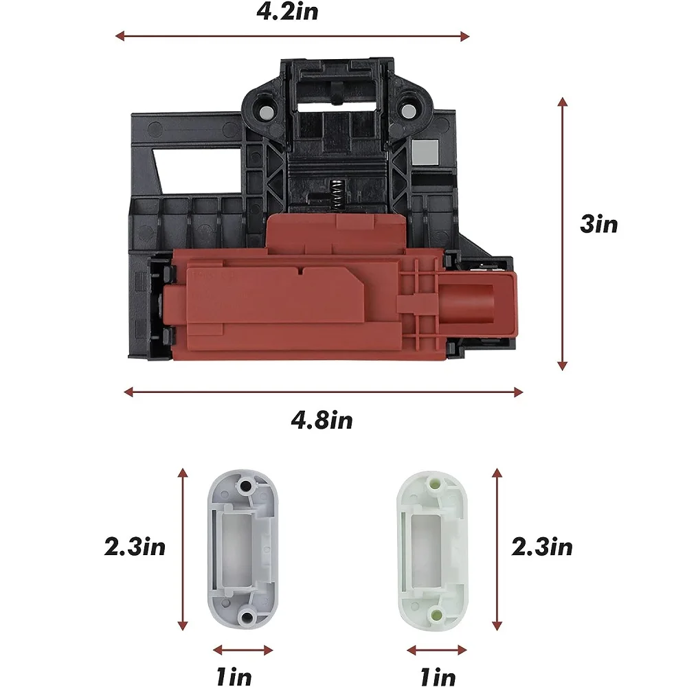 W10404050 Lid Lock Latch Switch (4 Wire Switch) Compatible With Whirlpool Washing Machine W10238287 AP5263307 PS3497627