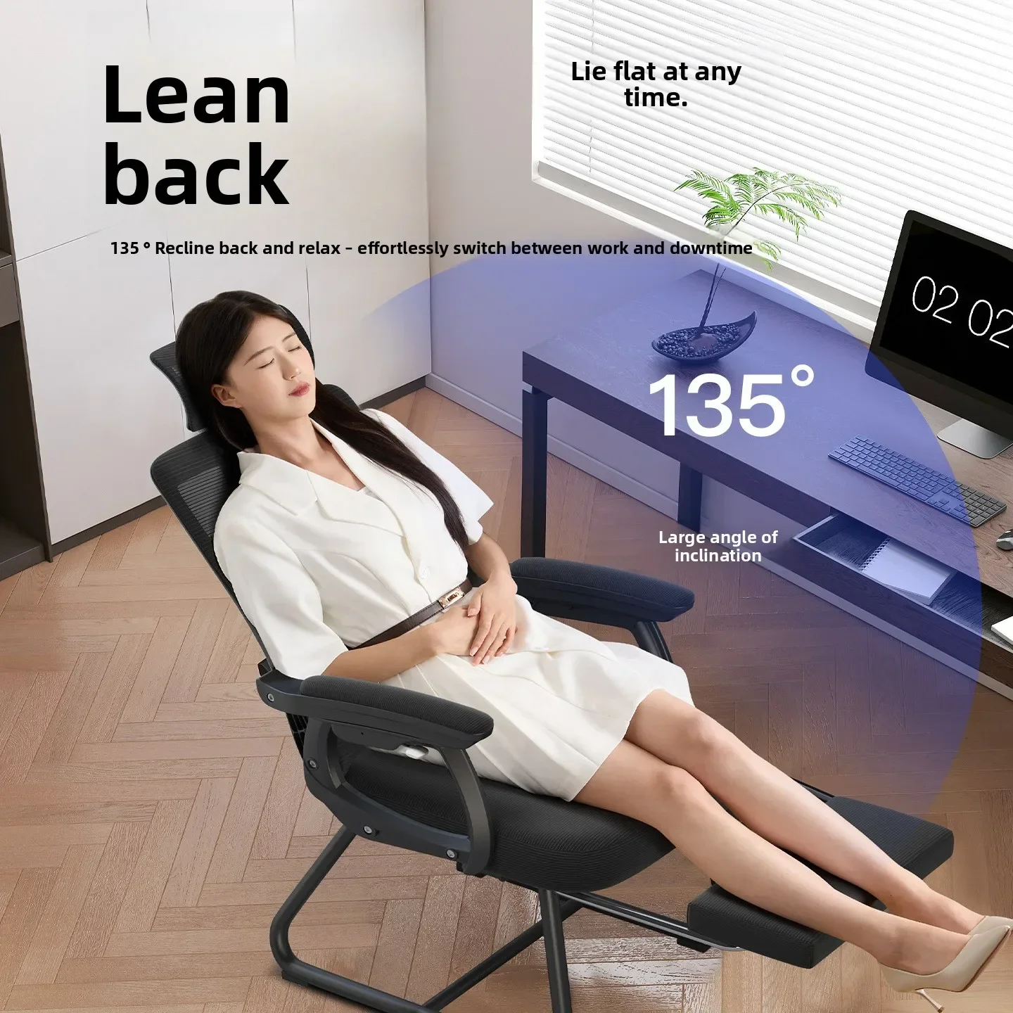 Factory Multi-functional New Bow Foot Office Chair, Computer Chair, Reclining Staff Chair, Conference Chair, Office Study Chair