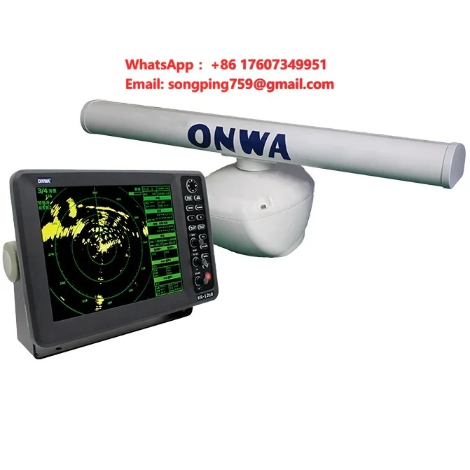 36nm 48nm 64nm Onwa10 12 15 Inch Marine Boat radar Navigation System Magnetron with Ais Display Plotter Ais and Echo Sounder