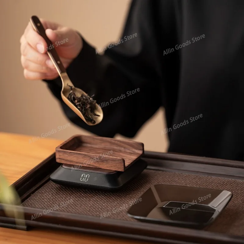 Disc Type Electronic Tea Scale Special for Tea Weighing Gram Scale Tea Scoop Household Small Coffee Bean Weighing Tray