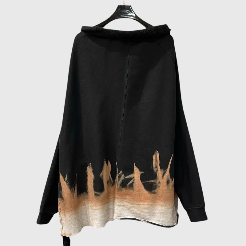 2025AW High Street New Dark Style Casual Loose-fit T-shirts Men's Long-sleeve T-shirt Male Fashion Casual Tops Tees