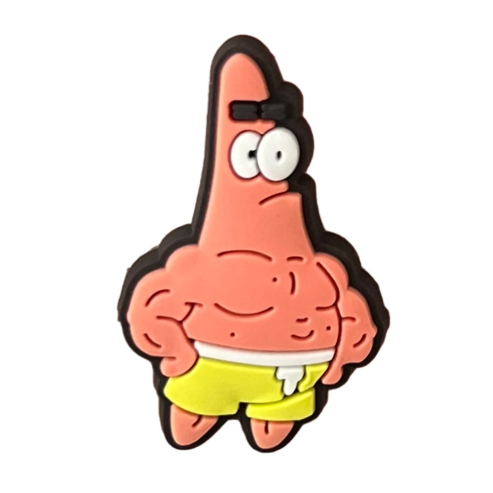 5-30PCS SpongeBob Schwammkopf Schuh Charm Mix Großhandel PVC Dekoration Schnalle Sandale Schuh Abnehmbare Wasserdicht Zu Weihnachten geschenke – Detail 6