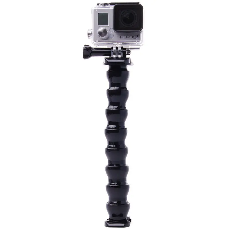Mandíbulas Flex Clamp Mount Holder, pescoço ajustável, GoPro Hero, Sessão OSMO DJI, SJ4000, SJ7000, Xiaomi Yi 4k, Eken H9, H9R